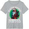 imageMarvel Deadpool Is Coming To Town Christmas TShirtHeather Grey