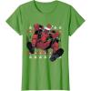 imageMarvel Deadpool Santa Hat Ugly Sweater Christmas TShirtGrass Green