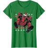 imageMarvel Deadpool Santa Hat Ugly Sweater Christmas TShirtKelly Green