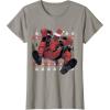 imageMarvel Deadpool Santa Hat Ugly Sweater Christmas TShirtSlate Grey