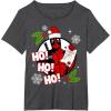 imageMarvel Deadpool Santa Naughty List Christmas Graphic TShirtDark Heather Grey
