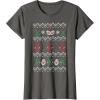 imageMarvel Deadpool Weapons Ugly Christmas Sweater TShirtAsphalt Grey