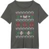 imageMarvel Deadpool Weapons Ugly Christmas Sweater TShirtAsphalt Grey