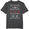 imageMarvel Deadpool Weapons Ugly Christmas Sweater TShirtDark Heather Grey