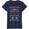 imageMarvel Deadpool Weapons Ugly Christmas Sweater TShirtNavy Blue