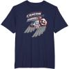 imageMarvel Falcon Winter Soldier Captain America Sam Wilson V3 TShirtNavy Blue