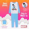 imageMarvel Girls 4Piece Snugfit Cotton Superhero Pajama Set Soft ampamp Cute for KidsCool Moon Girl