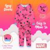 imageMarvel Girls 4Piece Snugfit Cotton Superhero Pajama Set Soft ampamp Cute for KidsCool Moon Girl