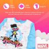 imageMarvel Girls 4Piece Snugfit Cotton Superhero Pajama Set Soft ampamp Cute for KidsCool Moon Girl