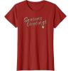 imageMarvel Guardians of the Galaxy Holiday Special Grootings TShirtCranberry Red