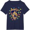 imageMarvel Guardians of the Galaxy Logo Holiday Christmas Lights TShirtNavy Blue