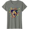 imageMarvel Guardians of the Galaxy Logo Holiday Christmas Lights TShirtOlive Heather