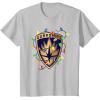 imageMarvel Guardians of the Galaxy Logo Holiday Christmas Lights TShirtSilver Grey