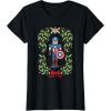 imageMarvel Holiday Christmas Avengers Captain America Nutcracker TShirtBlack