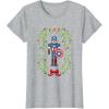 imageMarvel Holiday Christmas Avengers Captain America Nutcracker TShirtHeather Grey
