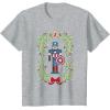 imageMarvel Holiday Christmas Avengers Captain America Nutcracker TShirtHeather Grey