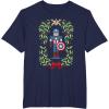 imageMarvel Holiday Christmas Avengers Captain America Nutcracker TShirtNavy Blue