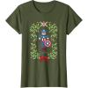 imageMarvel Holiday Christmas Avengers Captain America Nutcracker TShirtOlive Green