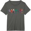 imageMarvel Holiday Christmas Avengers Team Festive Nutcrackers TShirtAsphalt Grey