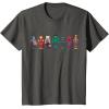 imageMarvel Holiday Christmas Avengers Team Festive Nutcrackers TShirtAsphalt Grey