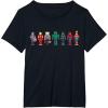 imageMarvel Holiday Christmas Avengers Team Festive Nutcrackers TShirtBlack