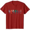 imageMarvel Holiday Christmas Avengers Team Festive Nutcrackers TShirtCranberry Red