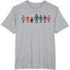 imageMarvel Holiday Christmas Avengers Team Festive Nutcrackers TShirtHeather Grey