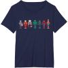 imageMarvel Holiday Christmas Avengers Team Festive Nutcrackers TShirtNavy Blue