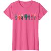 imageMarvel Holiday Christmas Avengers Team Festive Nutcrackers TShirtPink Heather