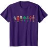 imageMarvel Holiday Christmas Avengers Team Festive Nutcrackers TShirtPurple