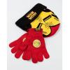 imageMarvel Iron Man Boys Red Beanie and Gloves Set  Winter Warmth Accessories with Iron Man Graphic