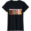 imageMarvel Logo with Christmas Holiday Avengers Decorations TShirtBlack