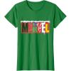 imageMarvel Logo with Christmas Holiday Avengers Decorations TShirtKelly Green