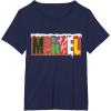 imageMarvel Logo with Christmas Holiday Avengers Decorations TShirtNavy Blue