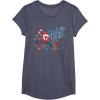 imageMarvel SpiderMan Deck The Walls Holiday TShirtHeather Blue