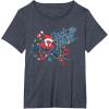 imageMarvel SpiderMan Deck The Walls Holiday TShirtHeather Blue
