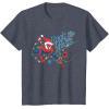 imageMarvel SpiderMan Deck The Walls Holiday TShirtHeather Blue