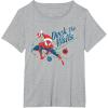 imageMarvel SpiderMan Deck The Walls Holiday TShirtHeather Grey