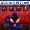 imageMarvel SpiderMan Kids Winter Hat and Snow Gloves for Boys and Toddlers 2 Pc Set PomPom Beanie with Warm MittensBlack Red Blue