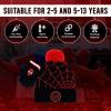 imageMarvel SpiderMan Kids Winter Hat and Snow Gloves for Boys and Toddlers 2 Pc Set PomPom Beanie with Warm MittensBlack Red Web