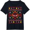 imageMarvel SpiderMan Miles Morales Ugly Christmas Sweater TShirtBlack