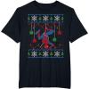 imageMarvel SpiderMan Upside Down Ugly Christmas Sweater TShirtBlack