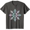 imageMarvel SpiderMan Winter Holiday Snowflake Logo TShirtAsphalt Grey
