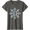 imageMarvel SpiderMan Winter Holiday Snowflake Logo TShirtAsphalt Grey
