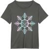 imageMarvel SpiderMan Winter Holiday Snowflake Logo TShirtAsphalt Grey
