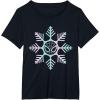 imageMarvel SpiderMan Winter Holiday Snowflake Logo TShirtBlack