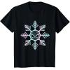 imageMarvel SpiderMan Winter Holiday Snowflake Logo TShirtBlack