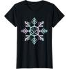 imageMarvel SpiderMan Winter Holiday Snowflake Logo TShirtBlack