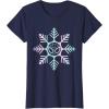 imageMarvel SpiderMan Winter Holiday Snowflake Logo TShirtNavy Blue