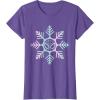 imageMarvel SpiderMan Winter Holiday Snowflake Logo TShirtPurple Heather